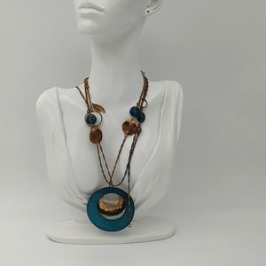 Antique gold and turquoise necklace